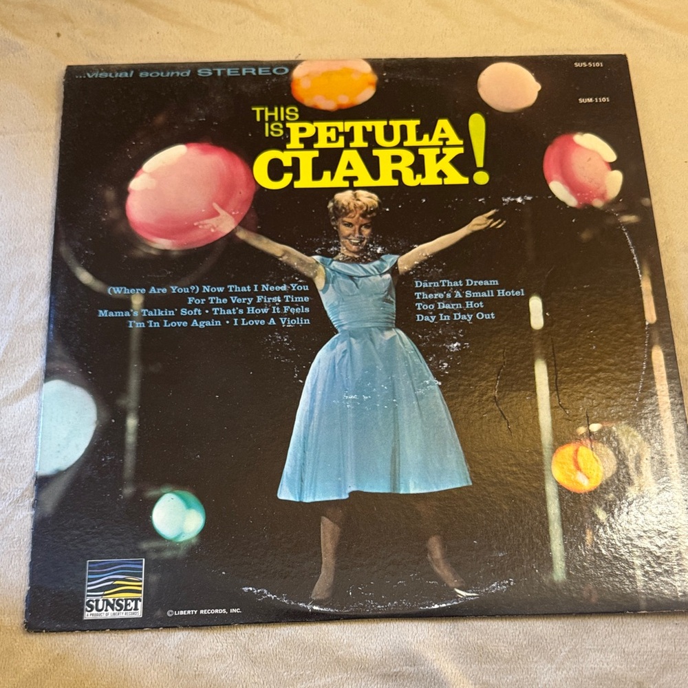 This is Petula Clark Vintage Record Vinyl